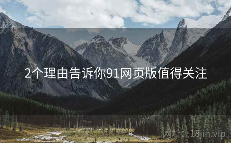 2个理由告诉你91网页版值得关注  第1张