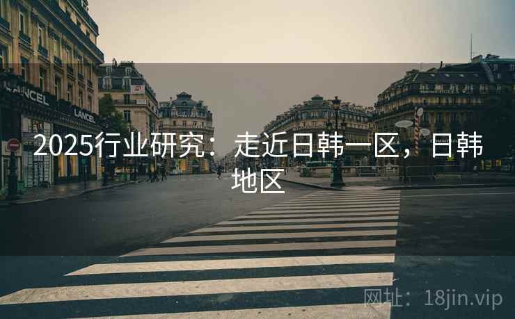 2025行业研究：走近日韩一区，日韩地区  第2张