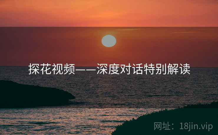 探花视频——深度对话特别解读  第1张