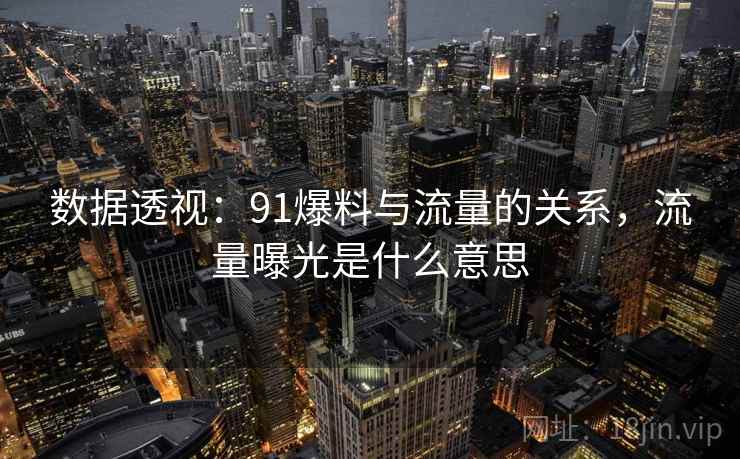 数据透视：91爆料与流量的关系，流量曝光是什么意思  第2张