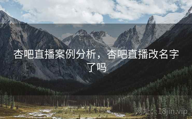 杏吧直播案例分析，杏吧直播改名字了吗  第2张
