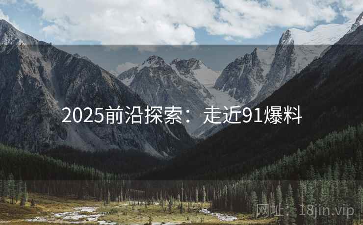 2025前沿探索：走近91爆料  第2张