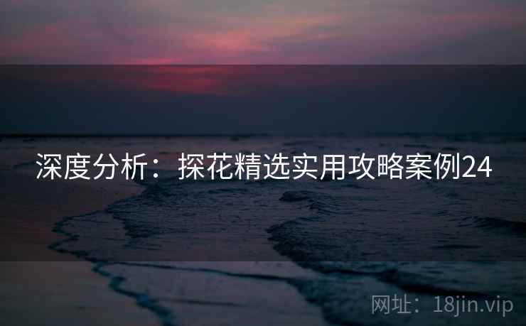深度分析：探花精选实用攻略案例24  第1张
