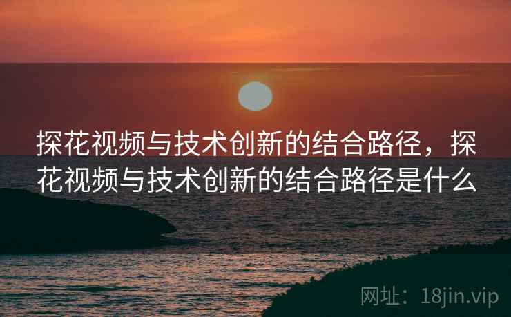 探花视频与技术创新的结合路径，探花视频与技术创新的结合路径是什么  第1张