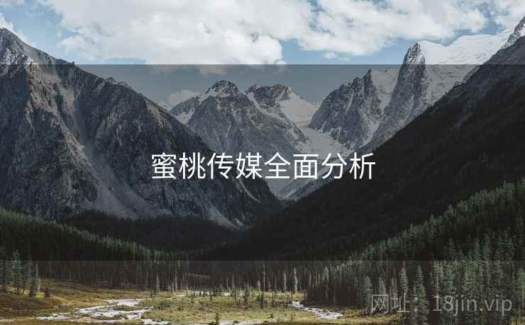 蜜桃传媒全面分析  第2张
