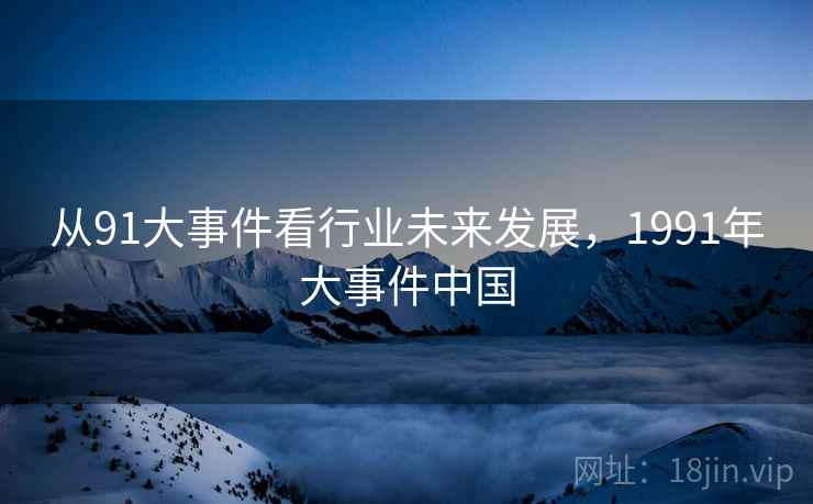 从91大事件看行业未来发展，1991年大事件中国  第1张
